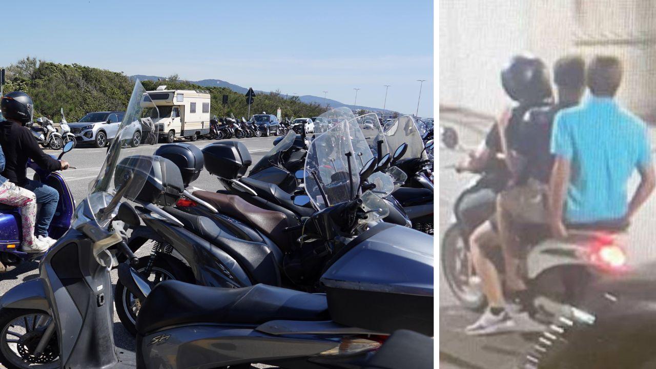 Motorini a Livorno (foto d'archivio)