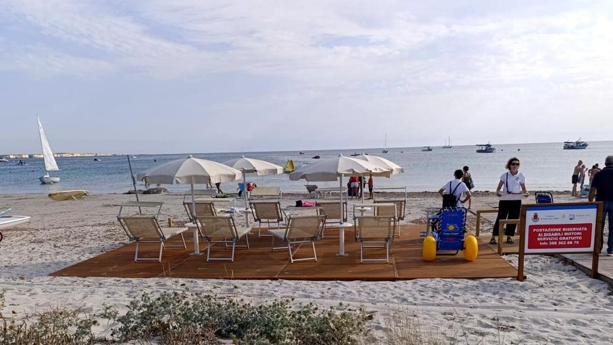 La nuova struttura nella spiaggia di Putzu Idu