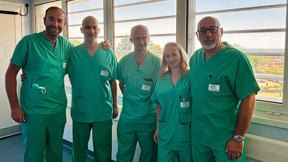 Il team che ha eseguito la procedura