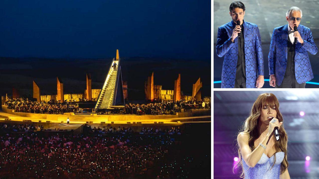 
	Il Teatro del Silenzio, Andrea e Matteo Bocelli, Clara

