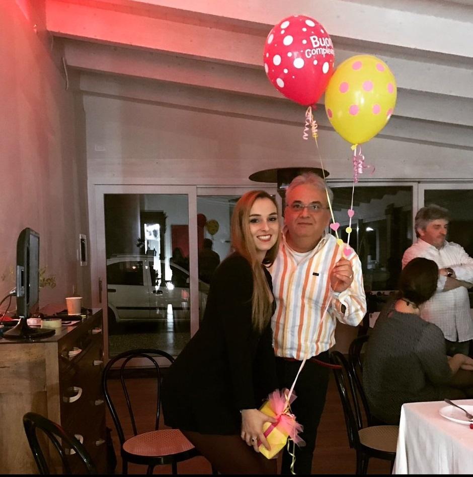 
	Ilario Demaria insieme alla figlia Martina

