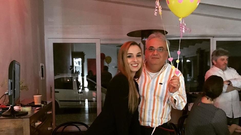 Ilario Demaria insieme alla figlia Martina