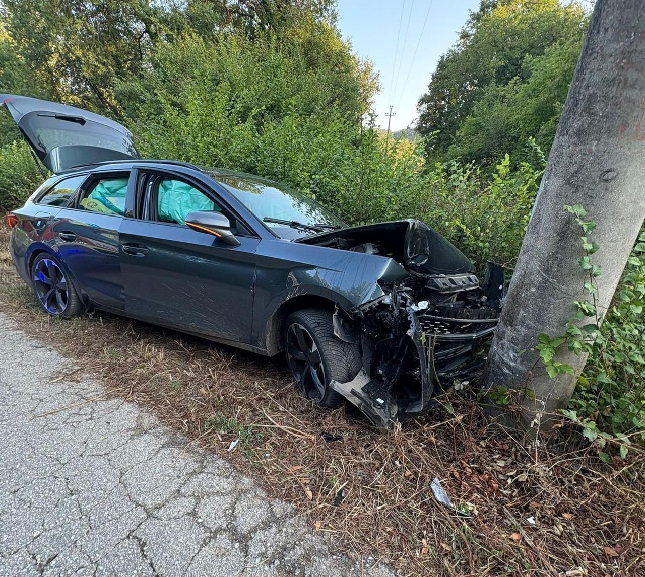 
	L'auto coinvolta nell'incidente

