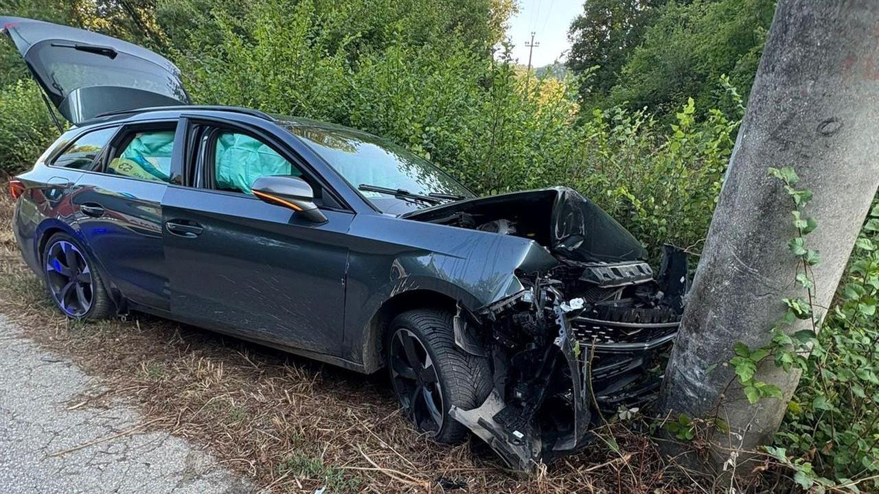 L'auto coinvolta nell'incidente