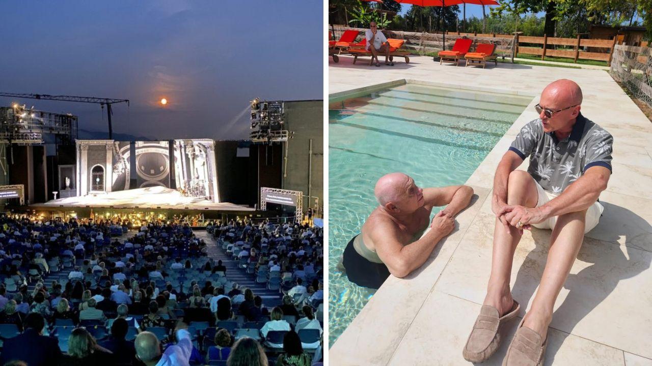 
	Il teatro del festival, Alfonso Signorini con il ministro Carlo Nordio (foto Instagram)

