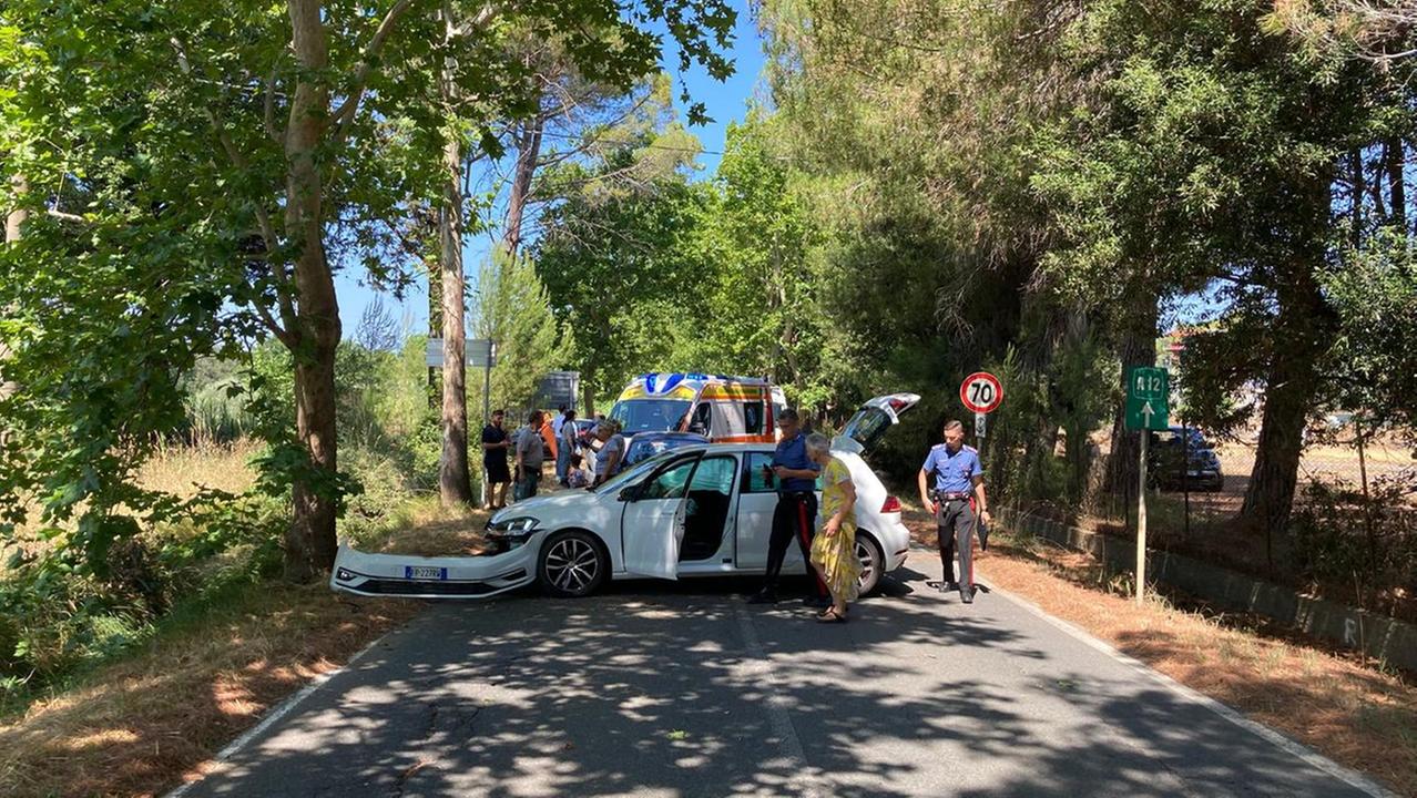 L'incidente (foto Michele Falorni)