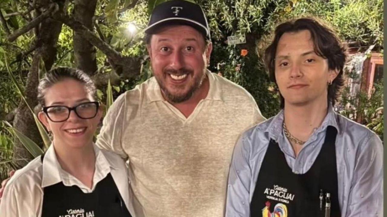 La foto ripresa sui social dall'Osteria