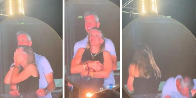 Gli amanti beccati dalla “kiss cam” al concerto dei Coldplay: il caso diventa mondiale e il marito chiede scusa alla moglie