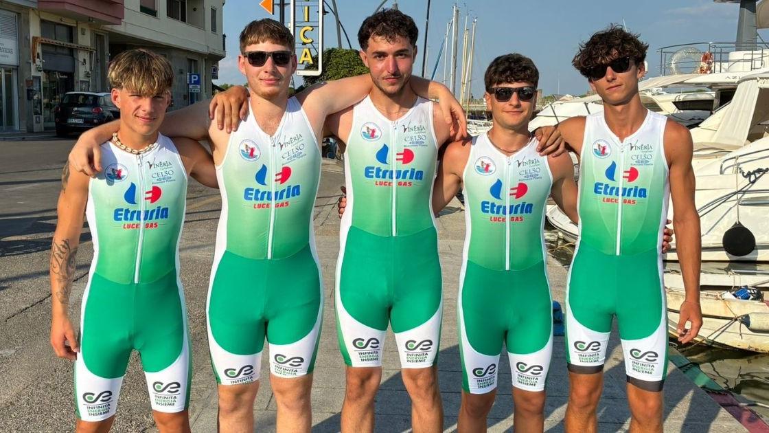 Uno degli equipaggi in gara