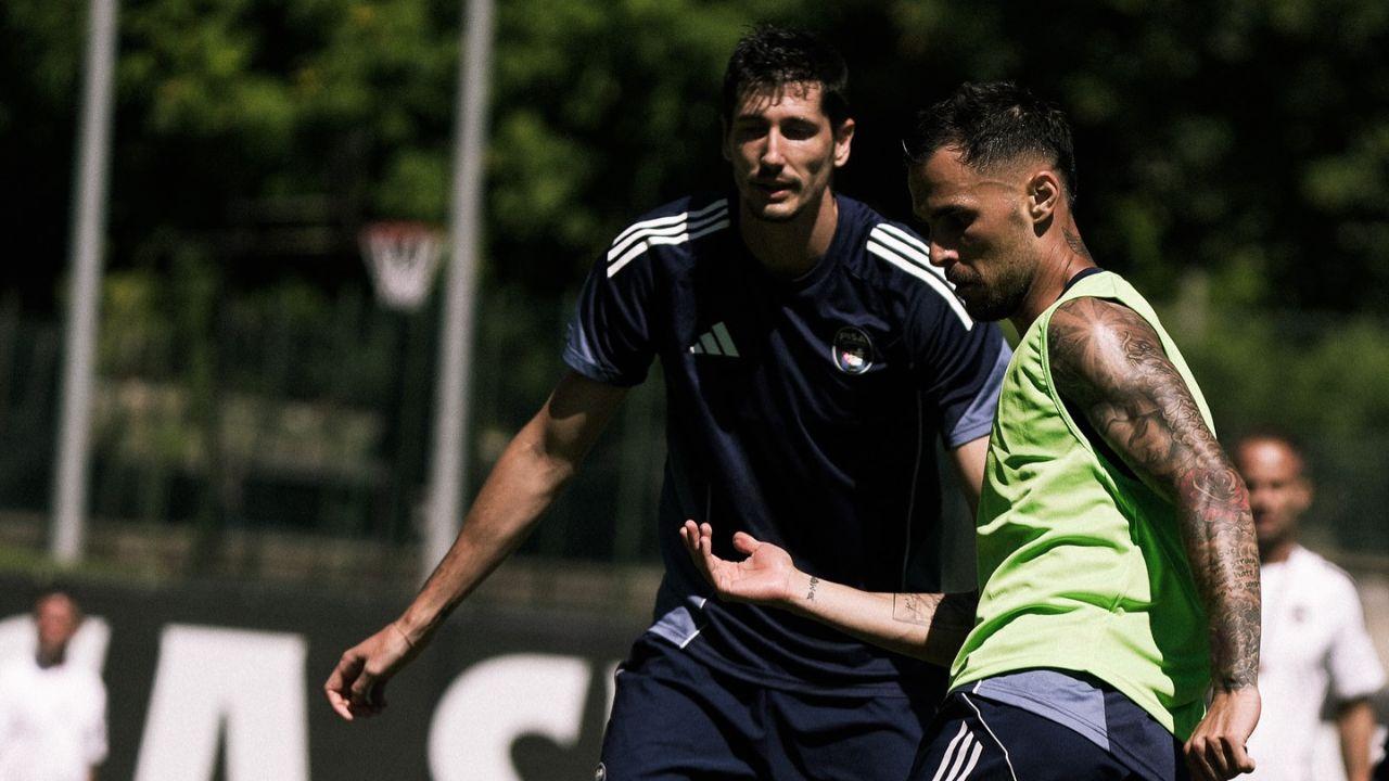 Un allenamento a Morgex (foto Pisa Sc)