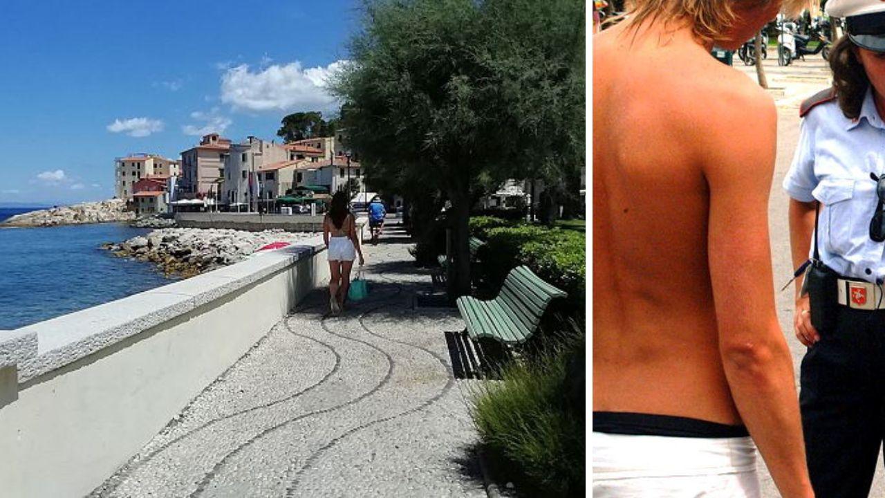 A sinistra il lungomare di Marciana Marina 