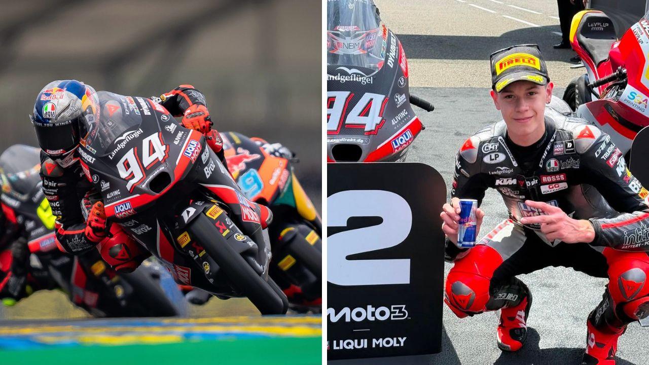 
	Il pilota toscano, nella foto a destra, a sinistra nella&nbsp;gara a Le Mans

