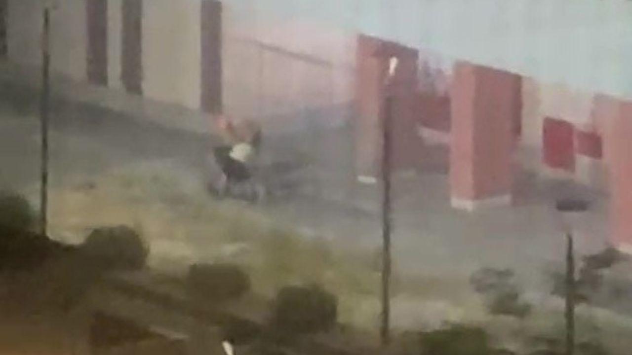 Un frame del video della rissa