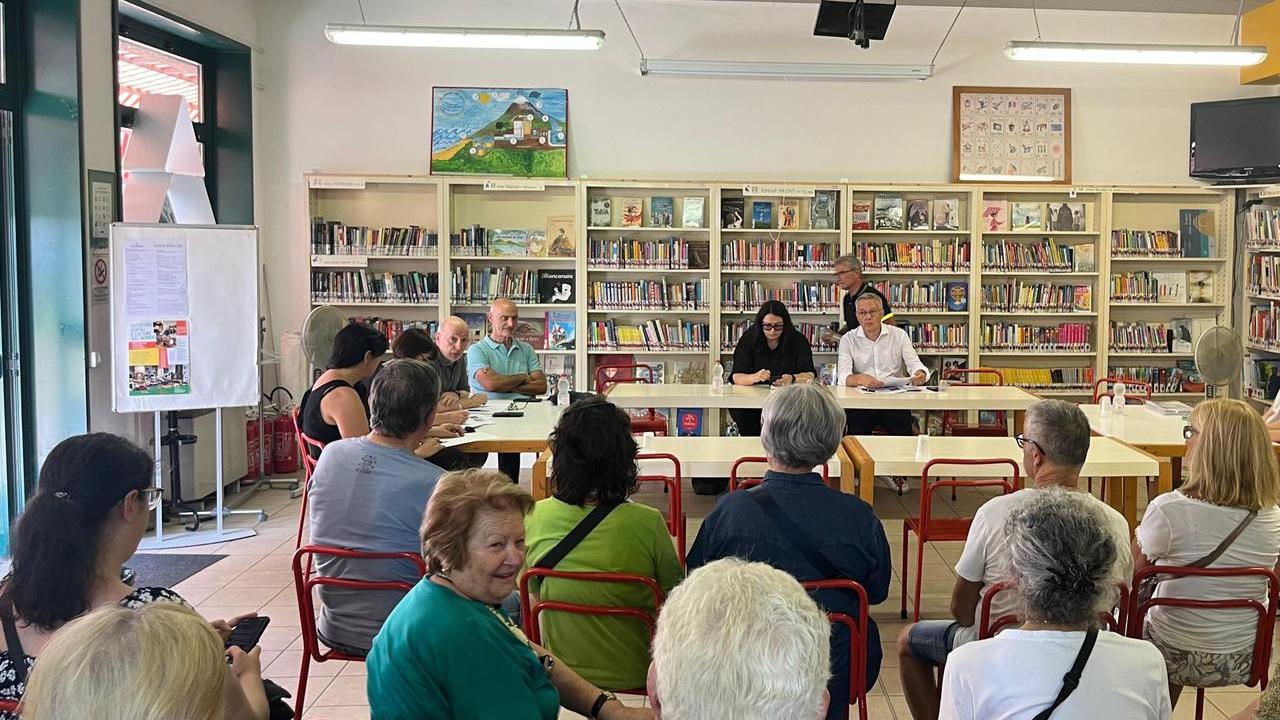 Un momento dell'incontro a San Damaso