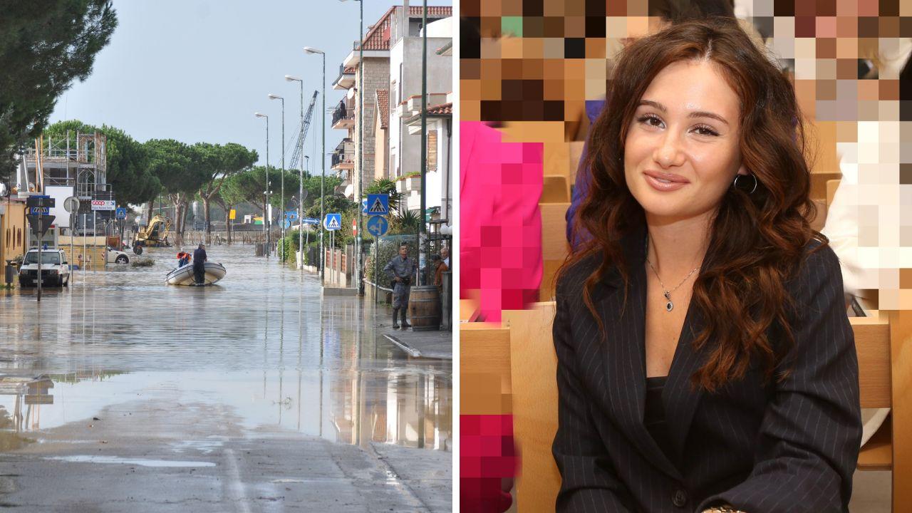 Maddalena Ercolani e un'immagine di Albinia nel 2012 (foto Russo)