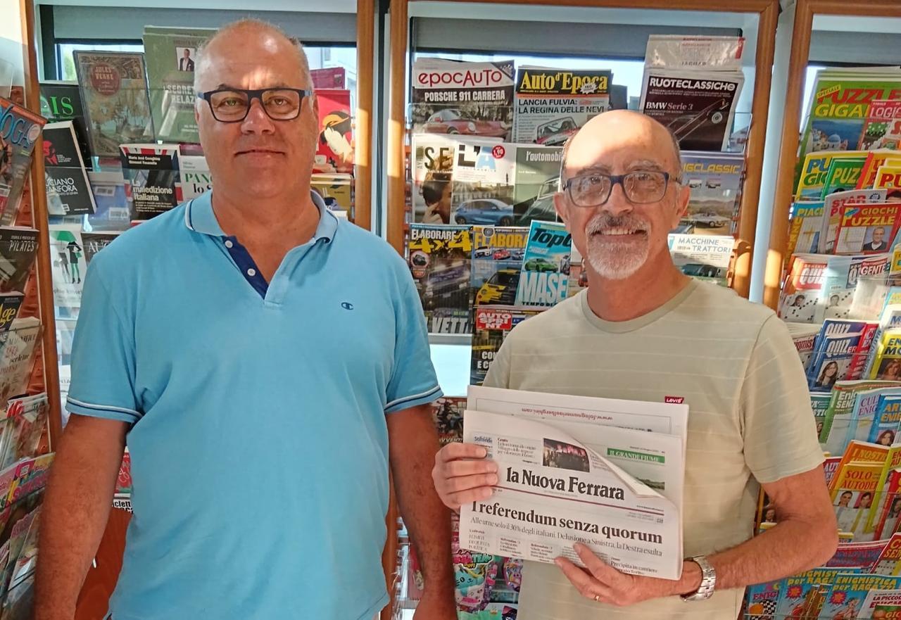 Silvestro, l’edicolante con il sorriso in San Giorgio a Ferrara
