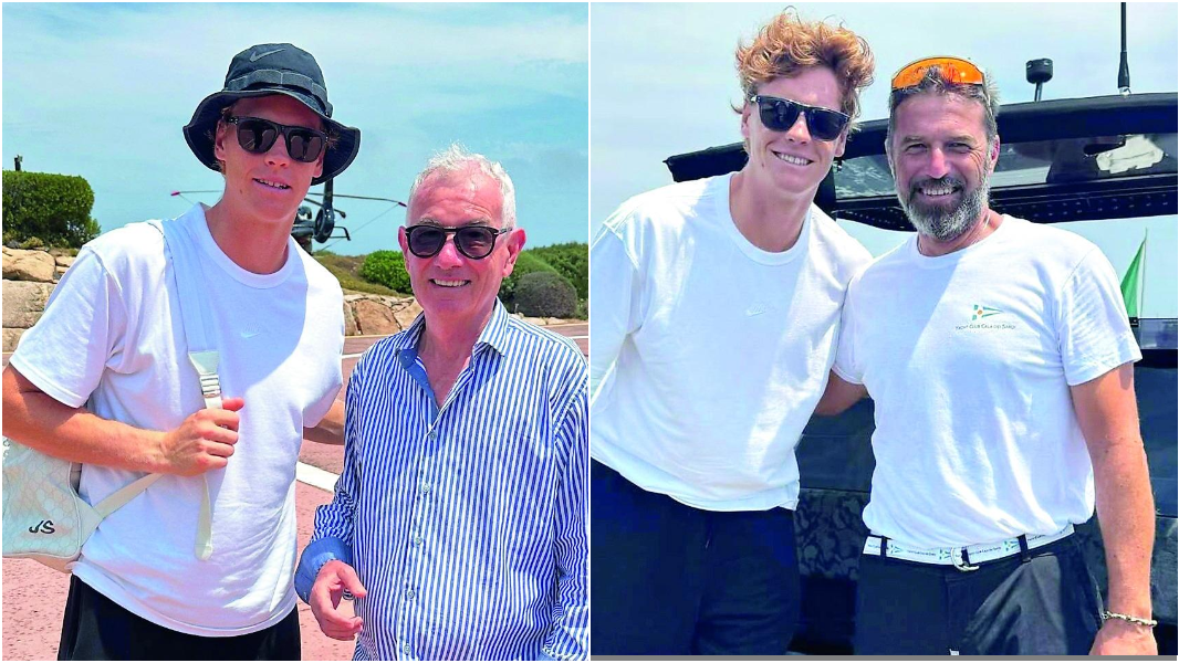 Jannik Sinner in Costa Smeralda tra relax, gite in barca e in elicottero