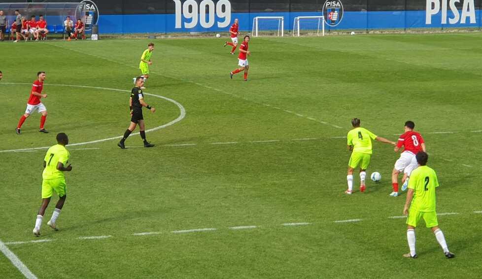 Un'azione del test (foto Pisa Sc)