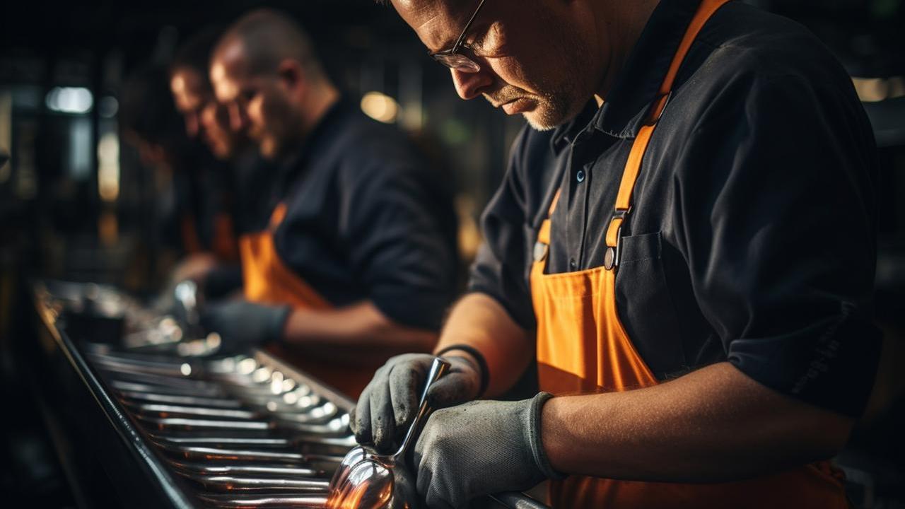Lavoratori al banco (foto d'archivio)
