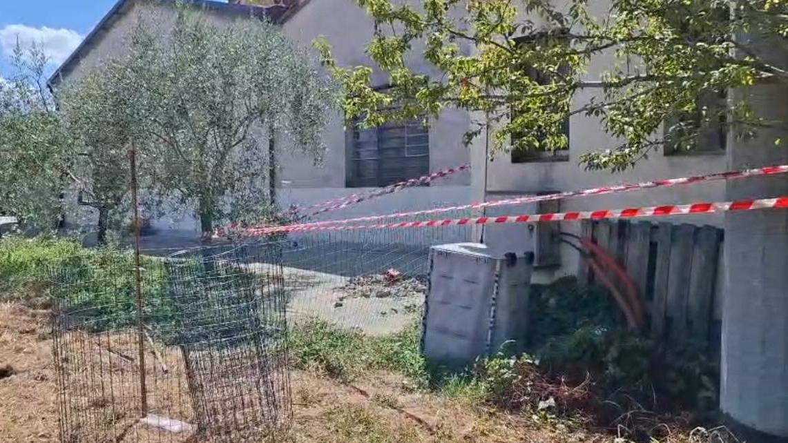 La zona transennata