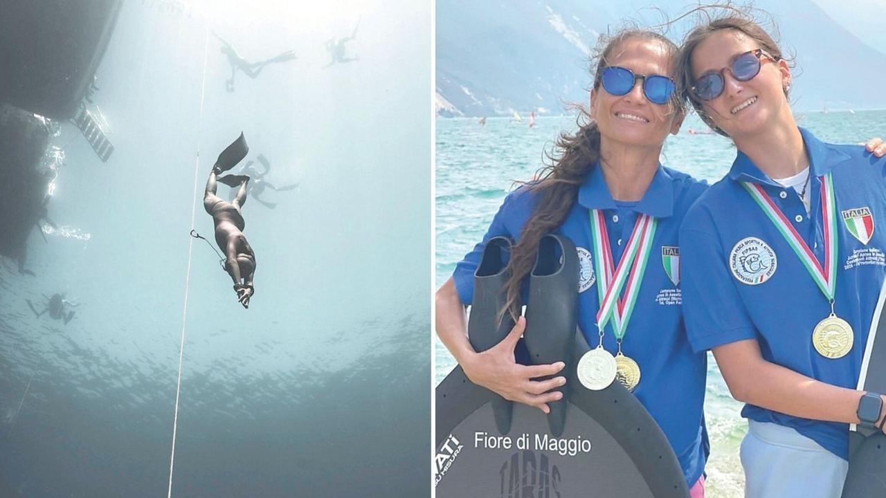 Chiara e Cecilia: mamma e figlia sono le regine degli abissi