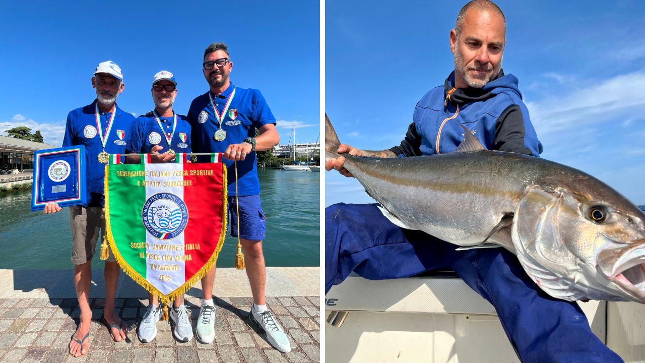 Da Livorno al podio italiano, Valerio Mastracci campione nazionale a squadre di pesca