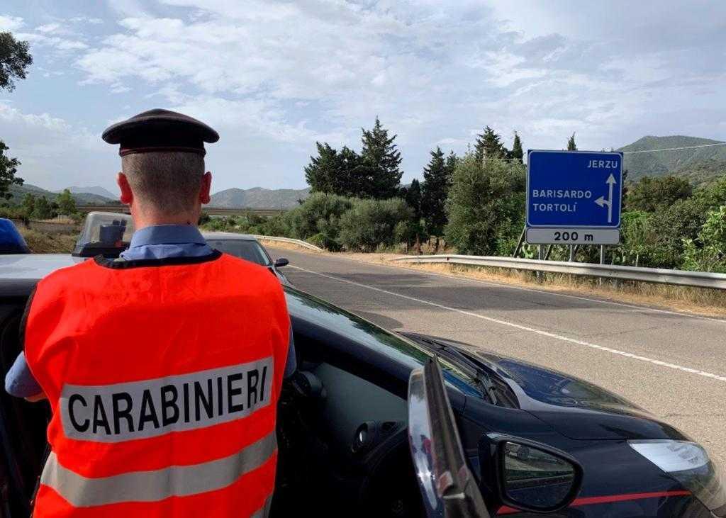 Un posto di blocco dei Carabinieri