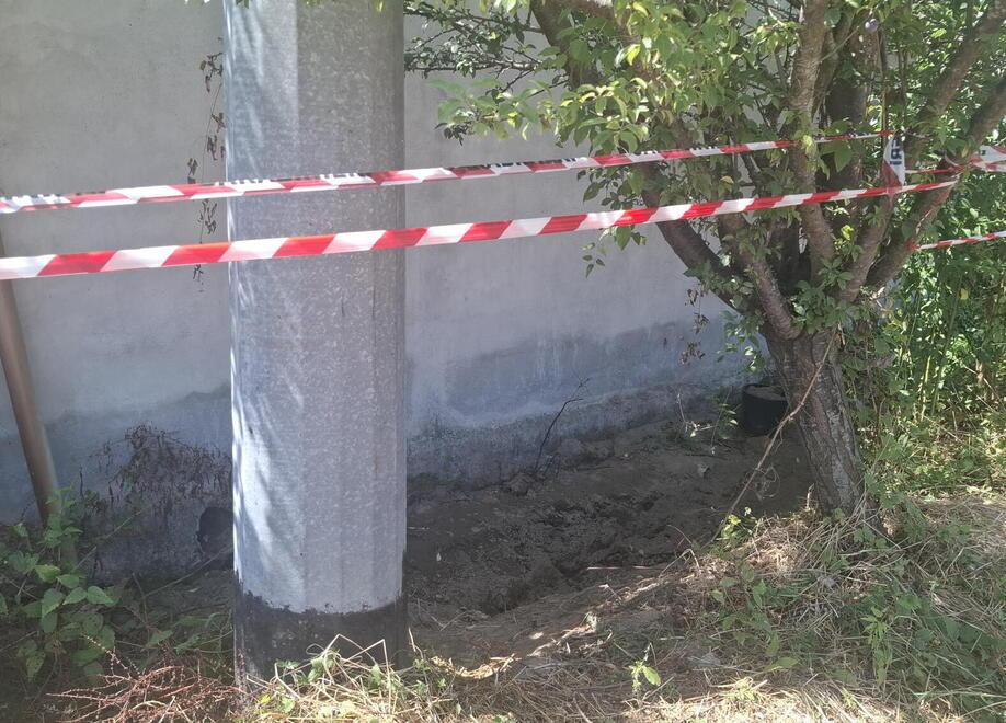 
	Il punto in cui &egrave; stato ritrovato il corpo

