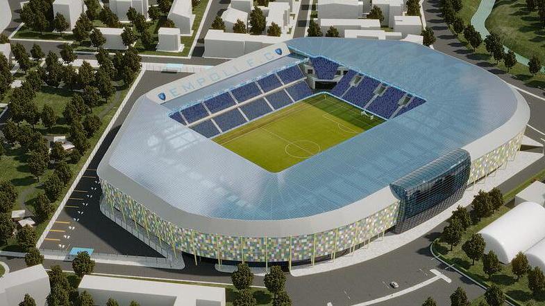 Il rendering del nuovo impianto