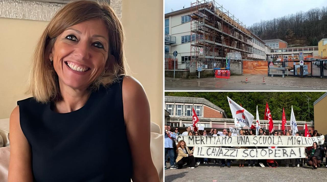 
	Annalisa Mazzetti e, a destra, la scuole e le recenti proteste

