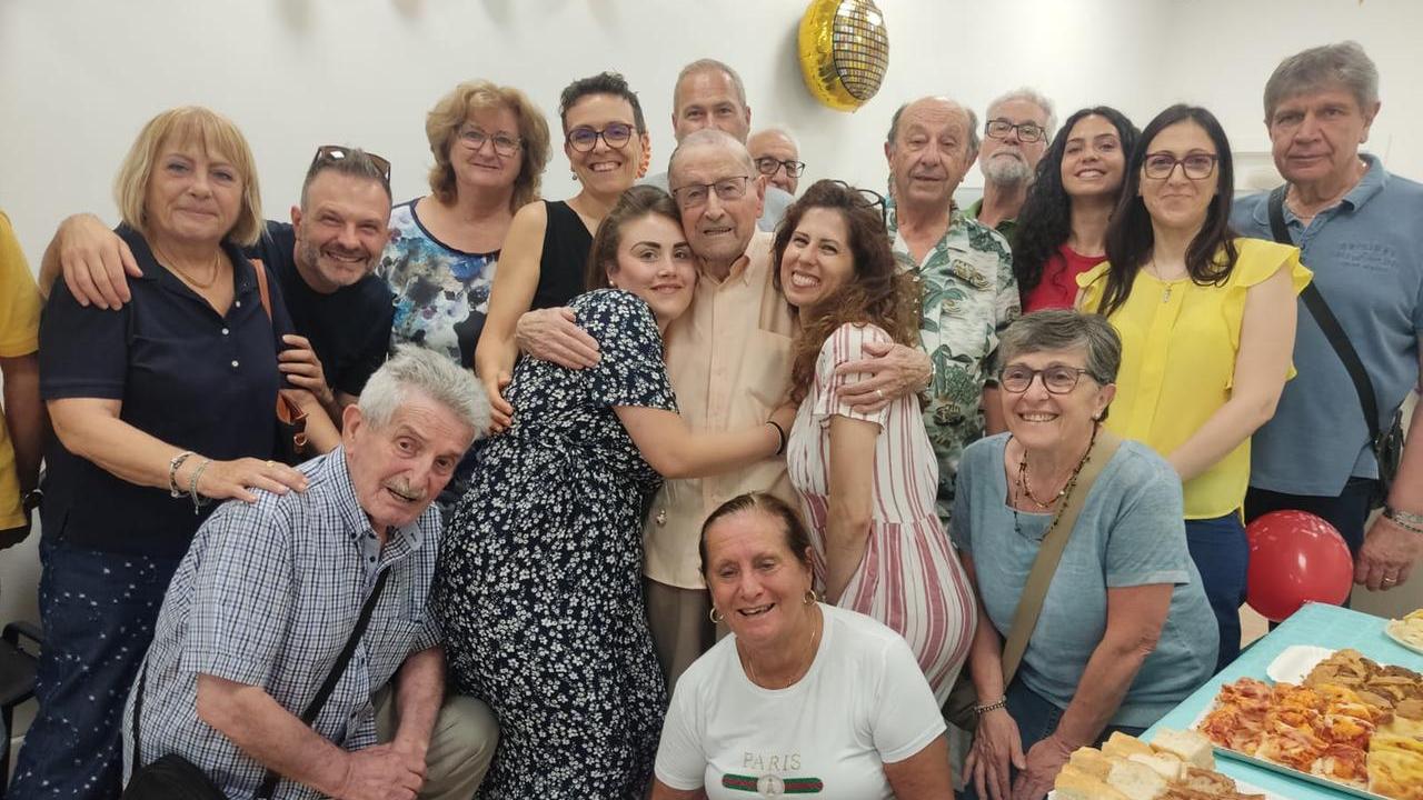 La festa per i 95 anni di Dino Carini