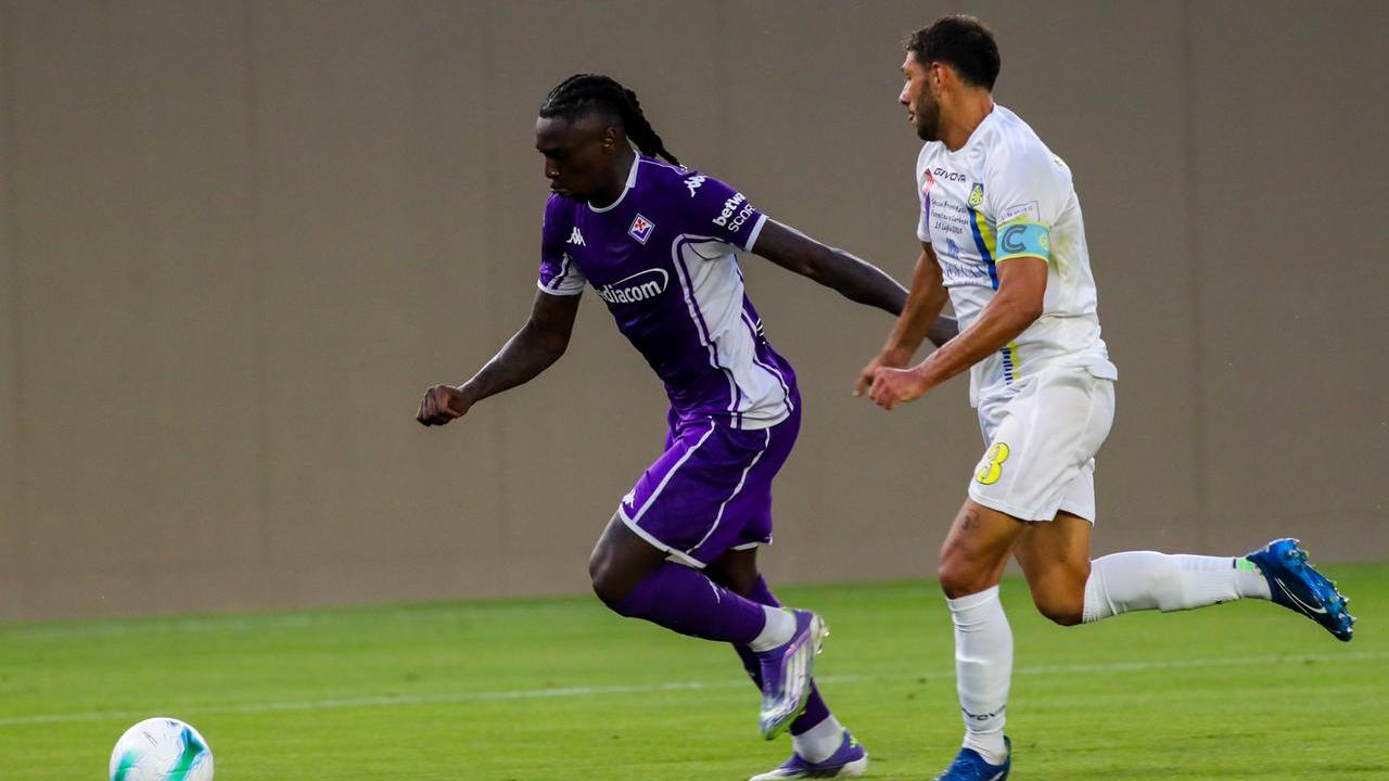 Un'azione della partita