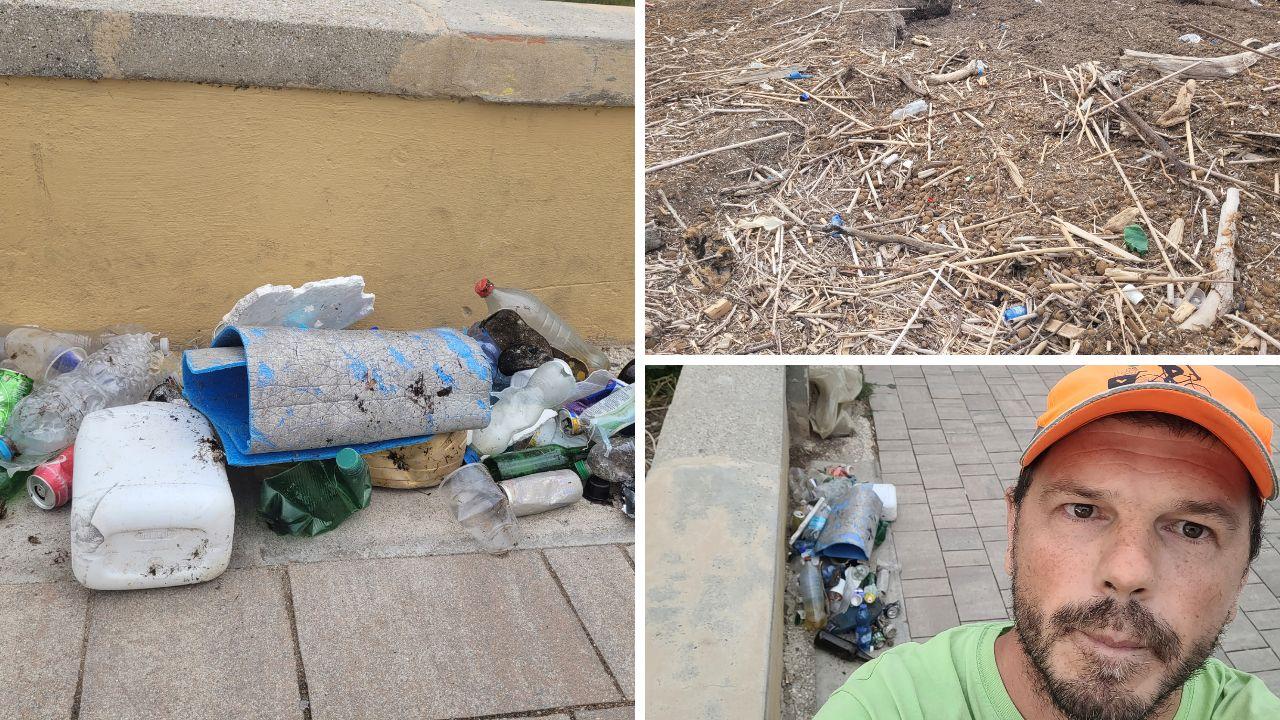 Livorno, scoglio della Regina-discarica: pulizia e appello di Mr Green