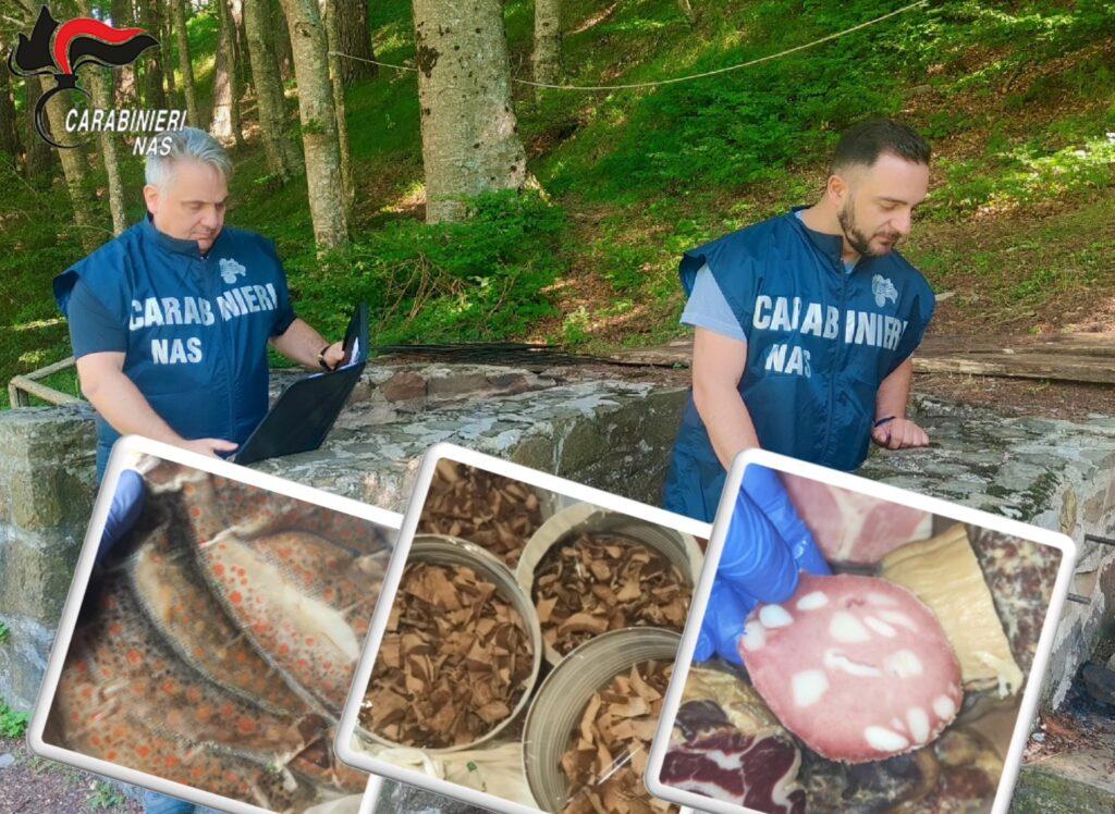 
	Alcuni degli alimenti sequestrati dai Nas

