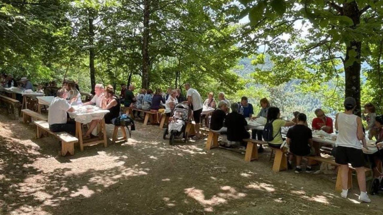 A tavola nel bosco di Monti di Villa