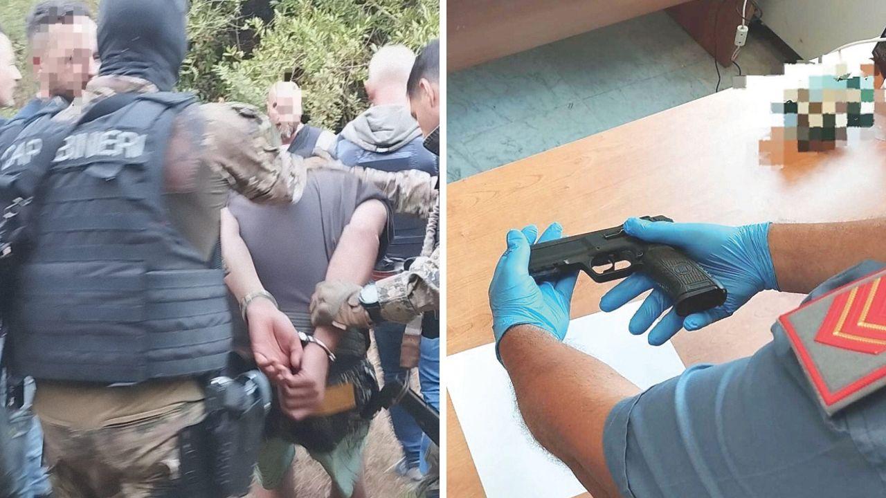 Gli arresti nel bivacco della droga e la pistola sequestrata