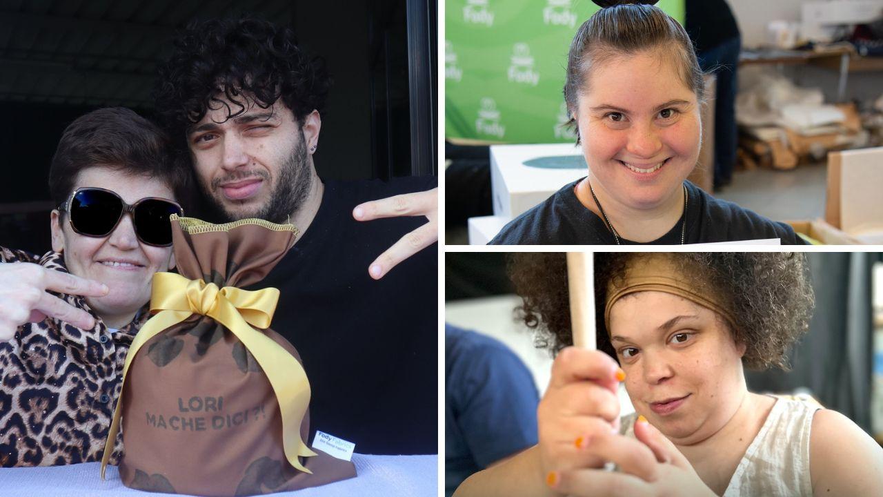 
	A sinistra Lorenzo Traversari insieme ai ragazzi di Fody

