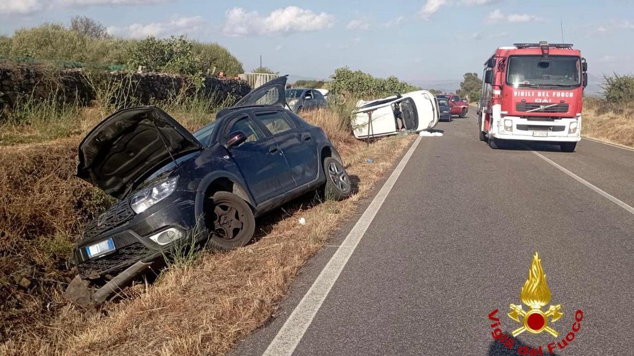 L'incidente e l'intervento dei Vigili del fuoco