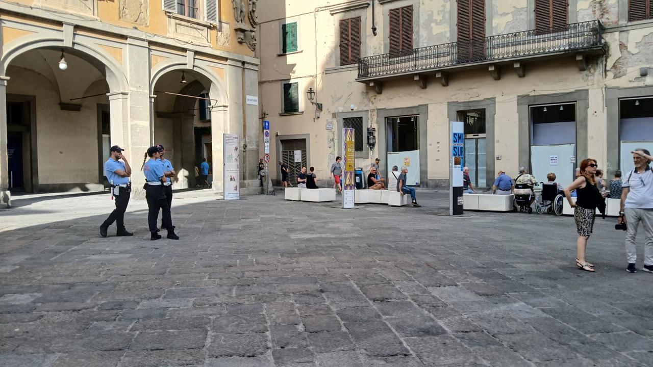 La zona dove a Prato sarà allestito il tendone post sballo