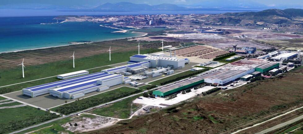 
	Il rendering dello stabilimento

