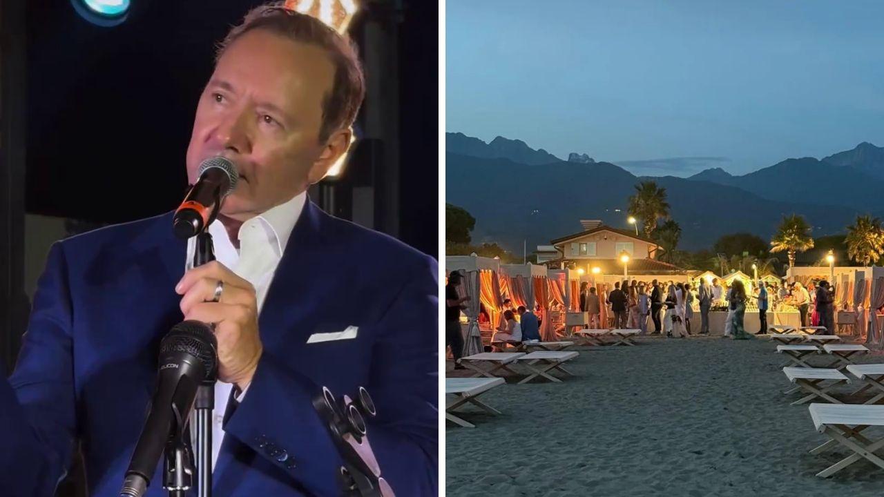 Kevin Spacey e l'Alpemare di Andrea Bocelli a Forte dei Marmi
