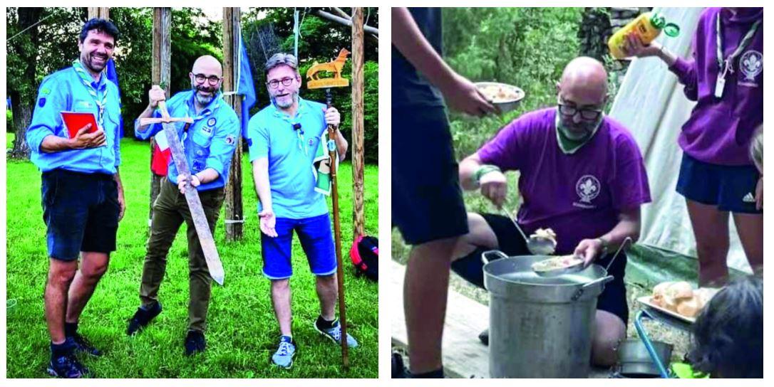 Il sindaco di Scandiano torna scout: sei giorni nei boschi a fare il cambusiere. «È la mia stella polare»
