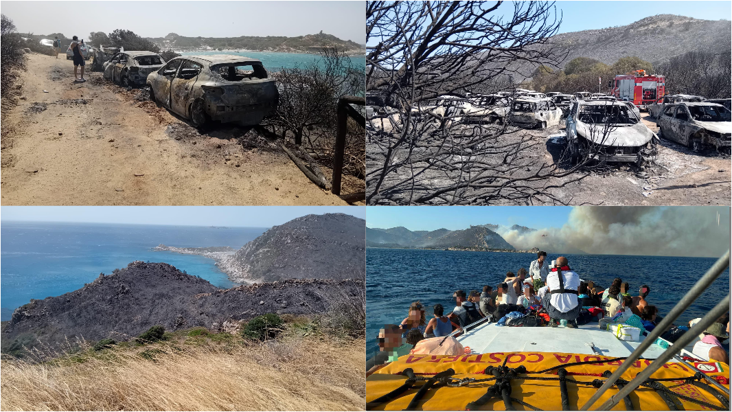 Inferno di fuoco in Sardegna, due arresti: trovati gli inneschi a Punta Molentis