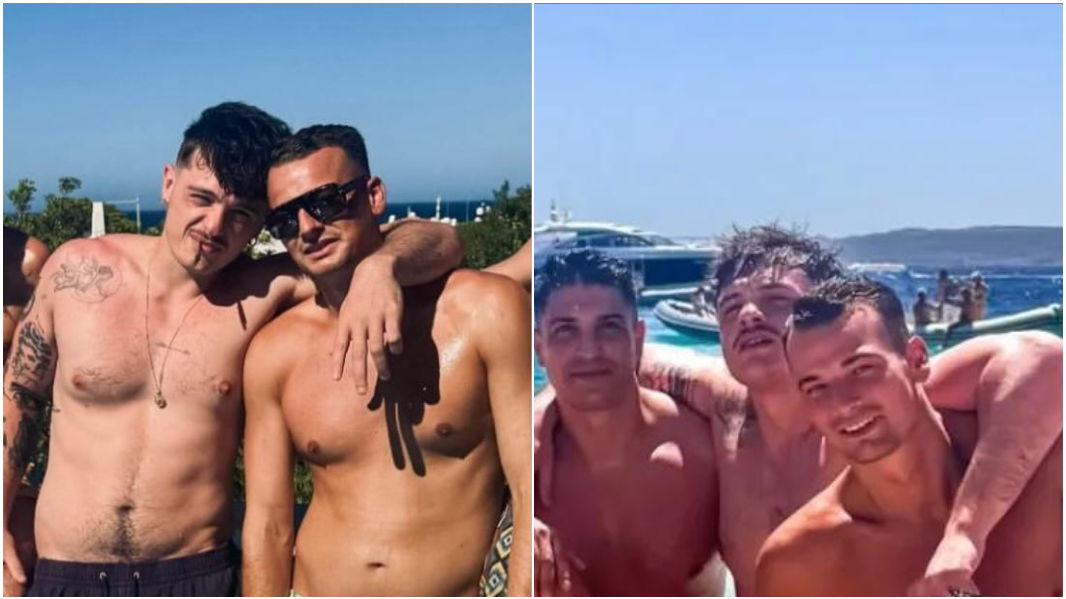 Olly in vacanza in Sardegna con gli amici