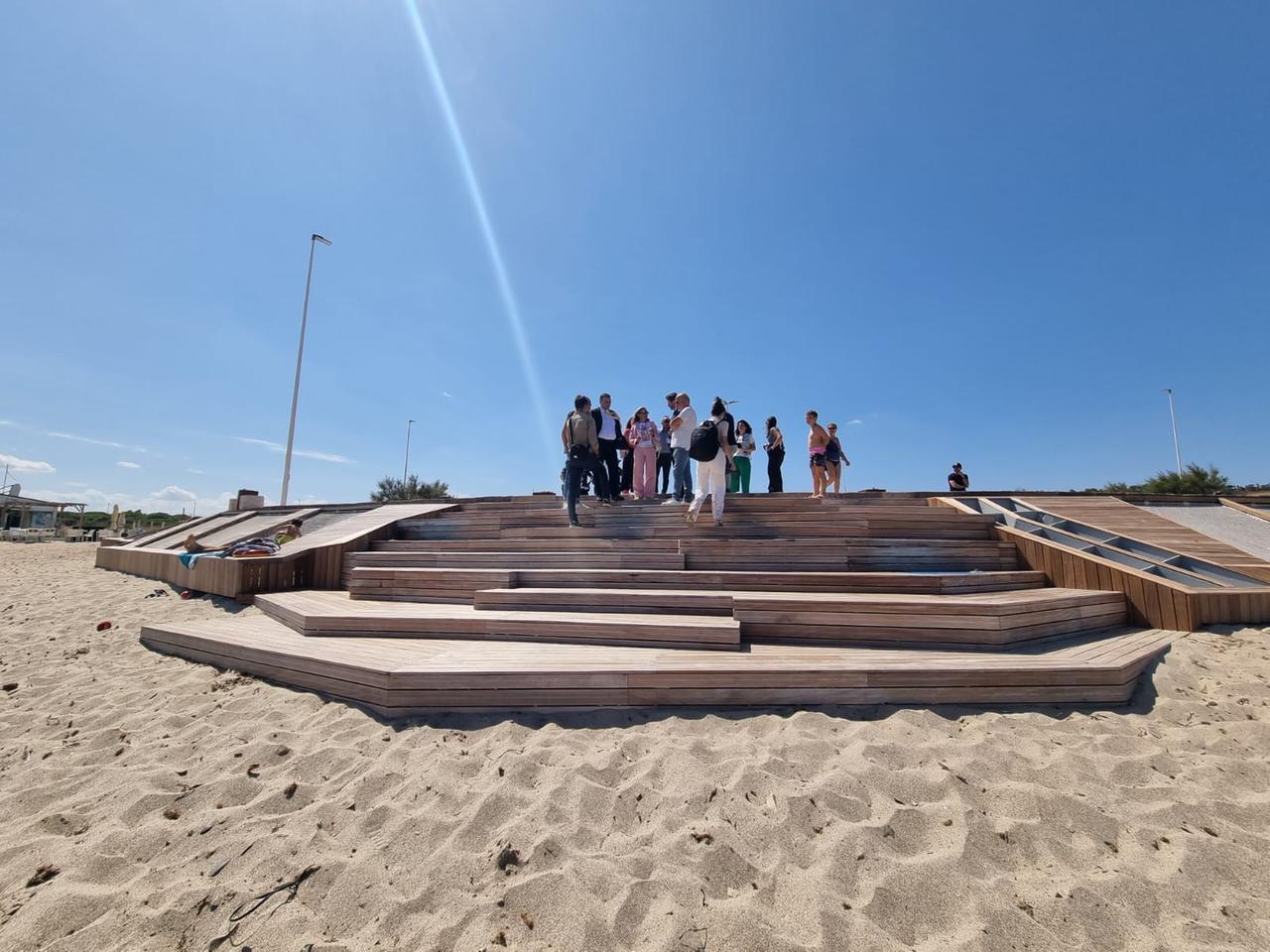 Platamona, inaugurata la scala di accesso alla Rotonda
