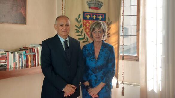 Il commissario Claudio Sammartino con la deputata Erica Mazzetti