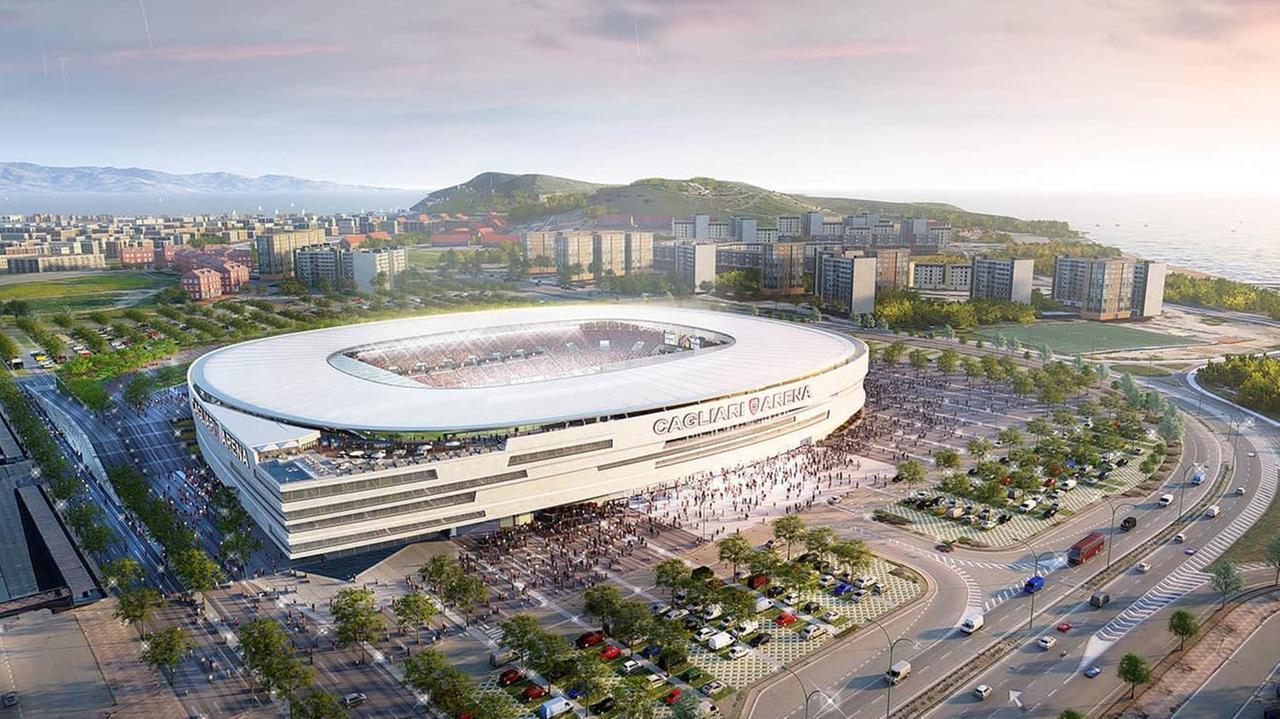 Il nuovo stadio del Cagliari sotto la lente di Uefa e Figc: «Siamo in prima fila»