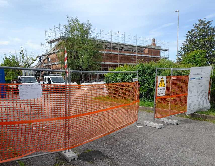 
	Il cantiere lo scorso anno per la ristrutturazione dell'edificio


