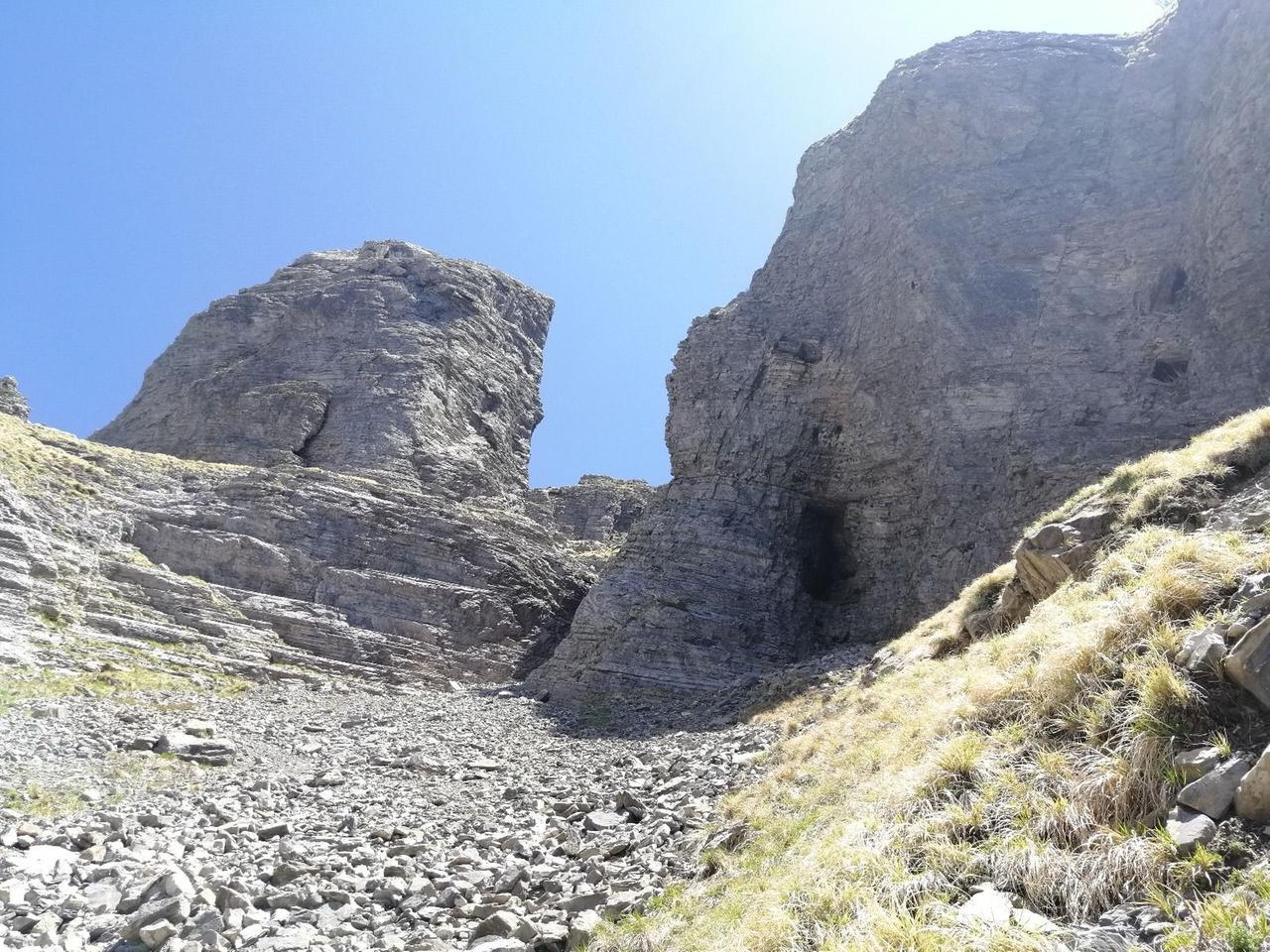 
	La zona del Pizzo Maggiore dove erano rimasti bloccati i due escursionisti


