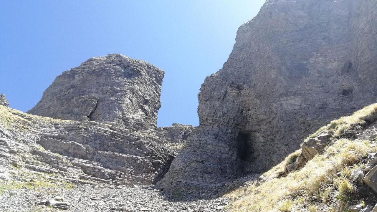 La zona del Pizzo Maggiore dove erano rimasti bloccati i due escursionisti